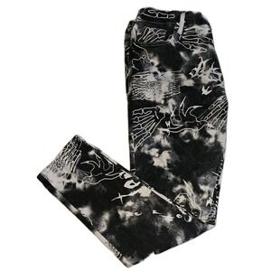 Shein Art To Wear Jeans Womens 10 Straight‎ Jeans Stretch Angel Wing Dragon Claw